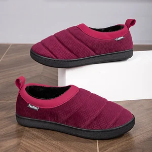 Men Winter Home Slippers Keep Warm Plush Men Casual Shoes Slip on Loafers Sneakers Botas Hombre Big Size 47