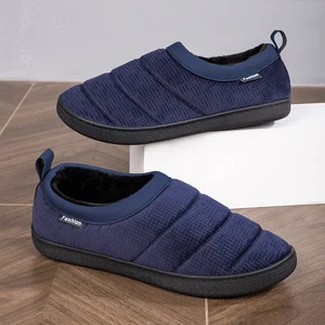 Men Winter Home Slippers Keep Warm Plush Men Casual Shoes Slip on Loafers Sneakers Botas Hombre Big Size 47 - Image 4