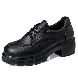 Mary Janes Shoes Medium Heel Platform Lolita Shoes Women's Pumps Vintage Girls Japanese Style College Student Shoes