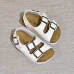 Summer New Kids Beach Sandals for Boys Cork Sandals Non-slip Soft Leather Girls Sport Sandal Outdoor Fashion Children Shoes