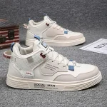 Men's Shoes Fall Versatile Casual Sports Board Shoes 2023 New British Leather Upper Student Versatile High Fashion Shoes