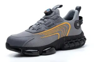 Rotary Buckle Work Sneakers Protective Shoes Safety Industrial Puncture-Proof Anti-smash Steel Toe Shoes
