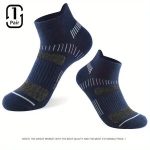 5/6 Pairs Men's Socks Athletic Cushioned Support Ankle Socks Cotton Blend Breathable Comfortable Low Waist Crew Socks For Sports