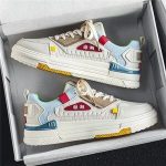 Men's Casual Shoes Korean Style Comfortable Platform Shoes New Summer Men's Breathable Lace Up Vulcanized Shoes Zapatillas