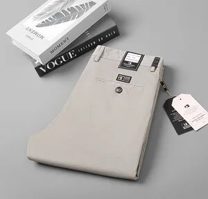 Smart Black Pants Men Clothing Business Office Cotton Straight Suit Pants Men Trousers Casual Flat 2023 Spring Autumn New - Image 4