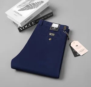 Smart Black Pants Men Clothing Business Office Cotton Straight Suit Pants Men Trousers Casual Flat 2023 Spring Autumn New - Image 7