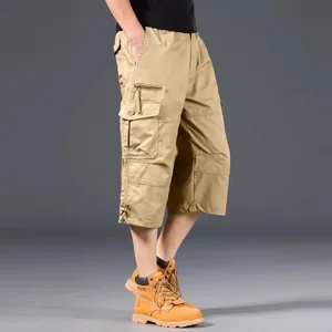 Military Cargo Shorts Men Tactical Joggers Shorts Solid Color Multi Pockets Summer Relaxed 5XL Cargo Shorts Streetwear