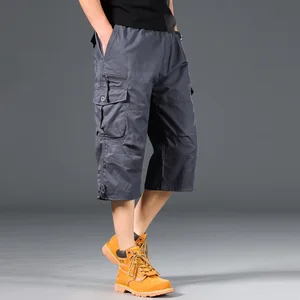 Military Cargo Shorts Men Tactical Joggers Shorts Solid Color Multi Pockets Summer Relaxed 5XL Cargo Shorts Streetwear - Image 2