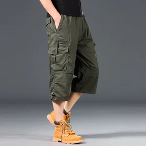 Military Cargo Shorts Men Tactical Joggers Shorts Solid Color Multi Pockets Summer Relaxed 5XL Cargo Shorts Streetwear - Image 4