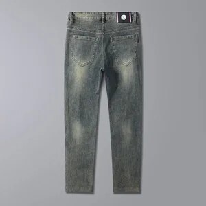 New Men's Spring Autumn Jeans Classic Male Skinny Straight Stretch Brand Denim Pants Overalls Slim Fit Trouser Men Jeans - Image 4