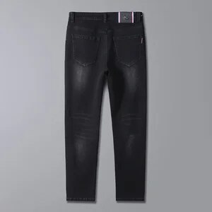 New Men's Spring Autumn Jeans Classic Male Skinny Straight Stretch Brand Denim Pants Overalls Slim Fit Trouser Men Jeans - Image 5