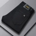 Men Classic Advanced Fashion Brand Jeans Homme Man Soft Stretch Black Biker Masculino Denim Trousers Mens Pants