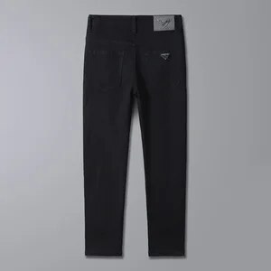 Fashion Denim Jeans Men's Spring Small Feet Slim Stretch Autumn Casual Black Cowboy Teenagers Jeans for Men Streetwear Pants - Image 2