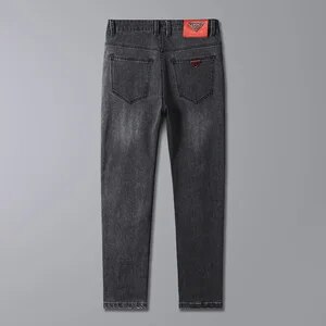 Fashion Denim Jeans Men's Spring Small Feet Slim Stretch Autumn Casual Black Cowboy Teenagers Jeans for Men Streetwear Pants - Image 5